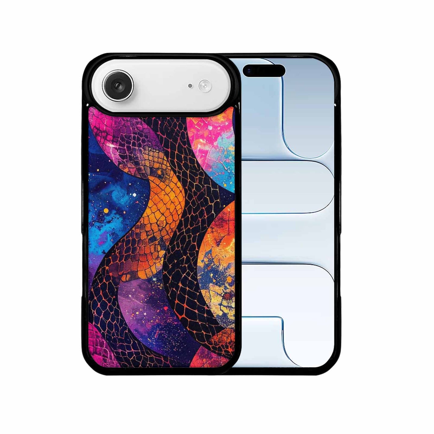 iPhone 17 Air Case — Galaxy Snake Print Galaxy Space, Custom Phone Case