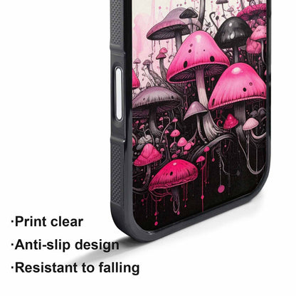 iPhone 17 Air Case — Rainbow Drip Mushrooms Black Pink Original, Custom Designed Case Cover