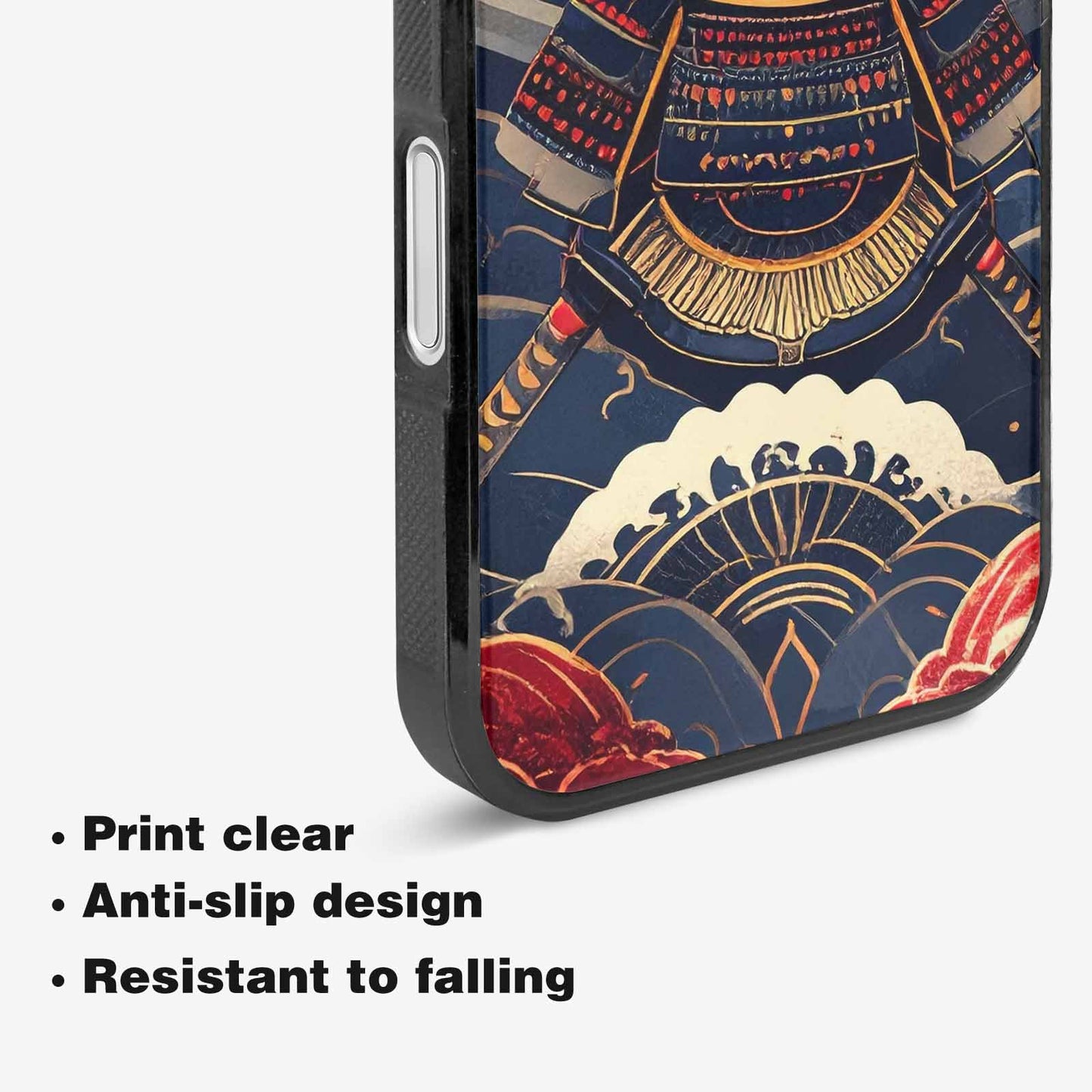 iPhone 16 Plus Case — Samurai Art Repeat Pattern, Custom Designed Case Cover