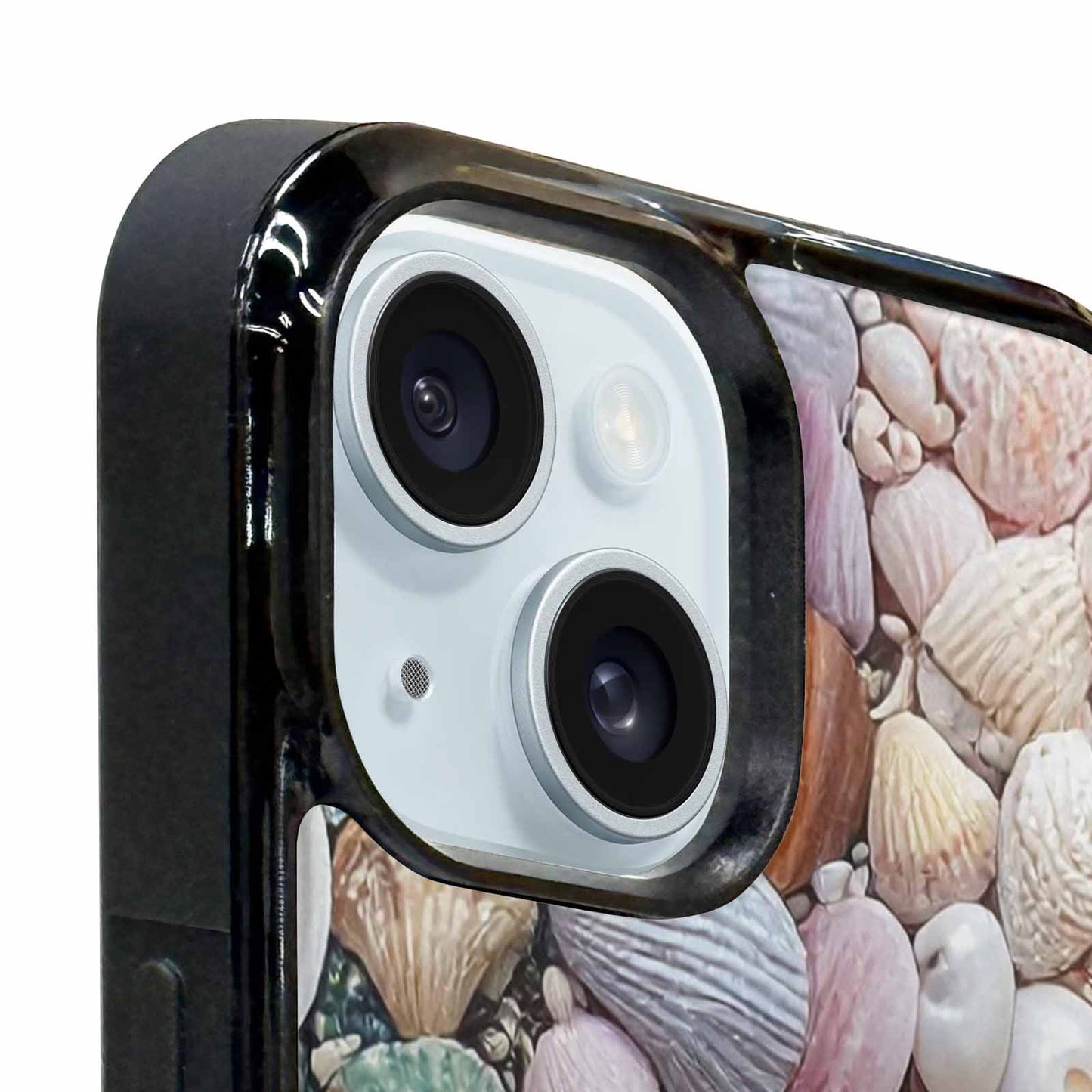 iPhone 15 Plus Case — Seashell Collage Seashell Collage Pattern Hundreds, Customized Protective Case