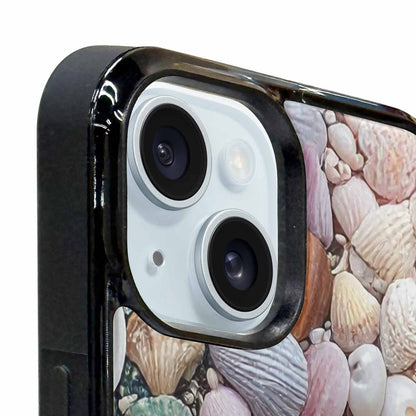 iPhone 15 Plus Case — Seashell Collage Seashell Collage Pattern Hundreds, Customized Protective Case