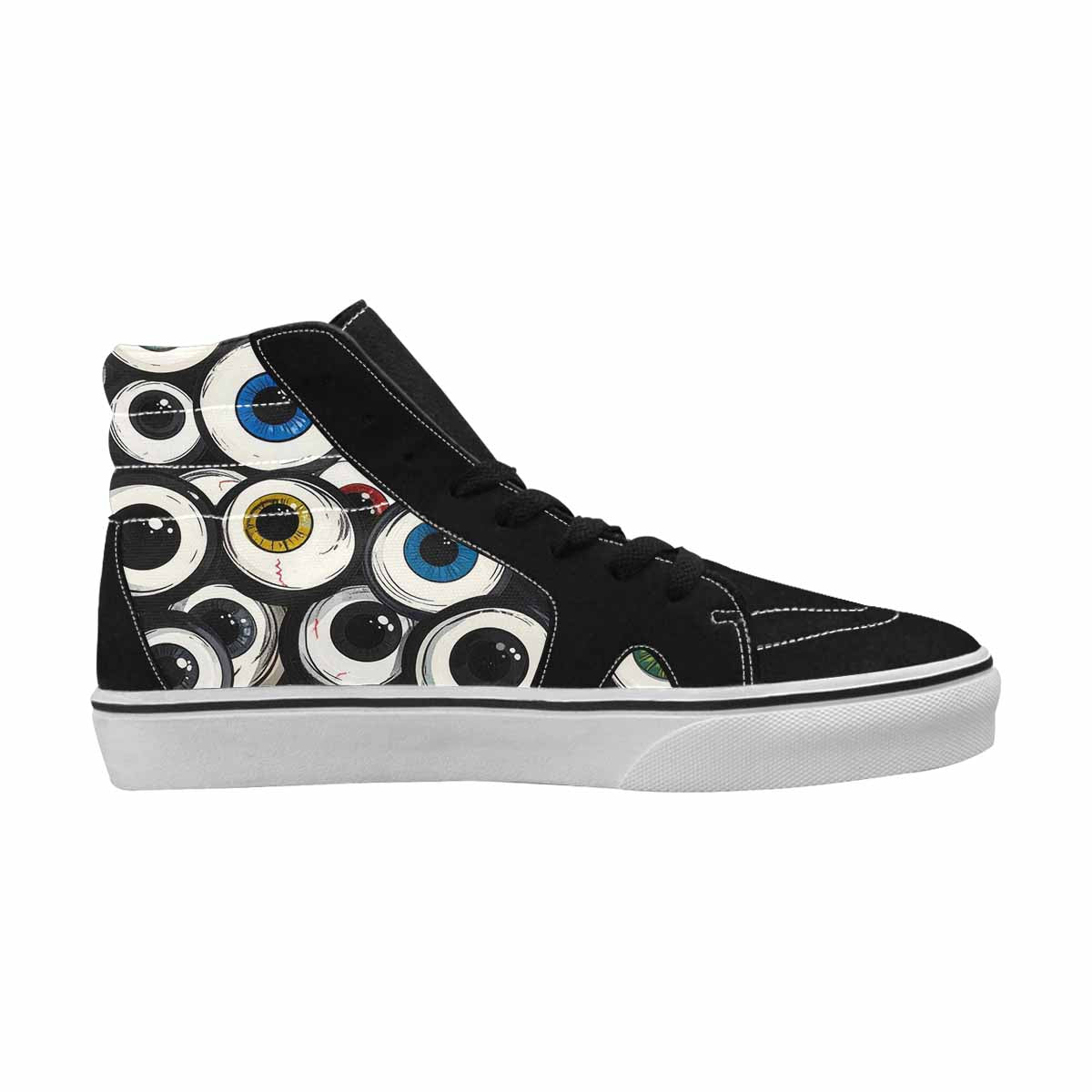 MEN'S Cartoon Monster Googly Eyeballs White Ferion