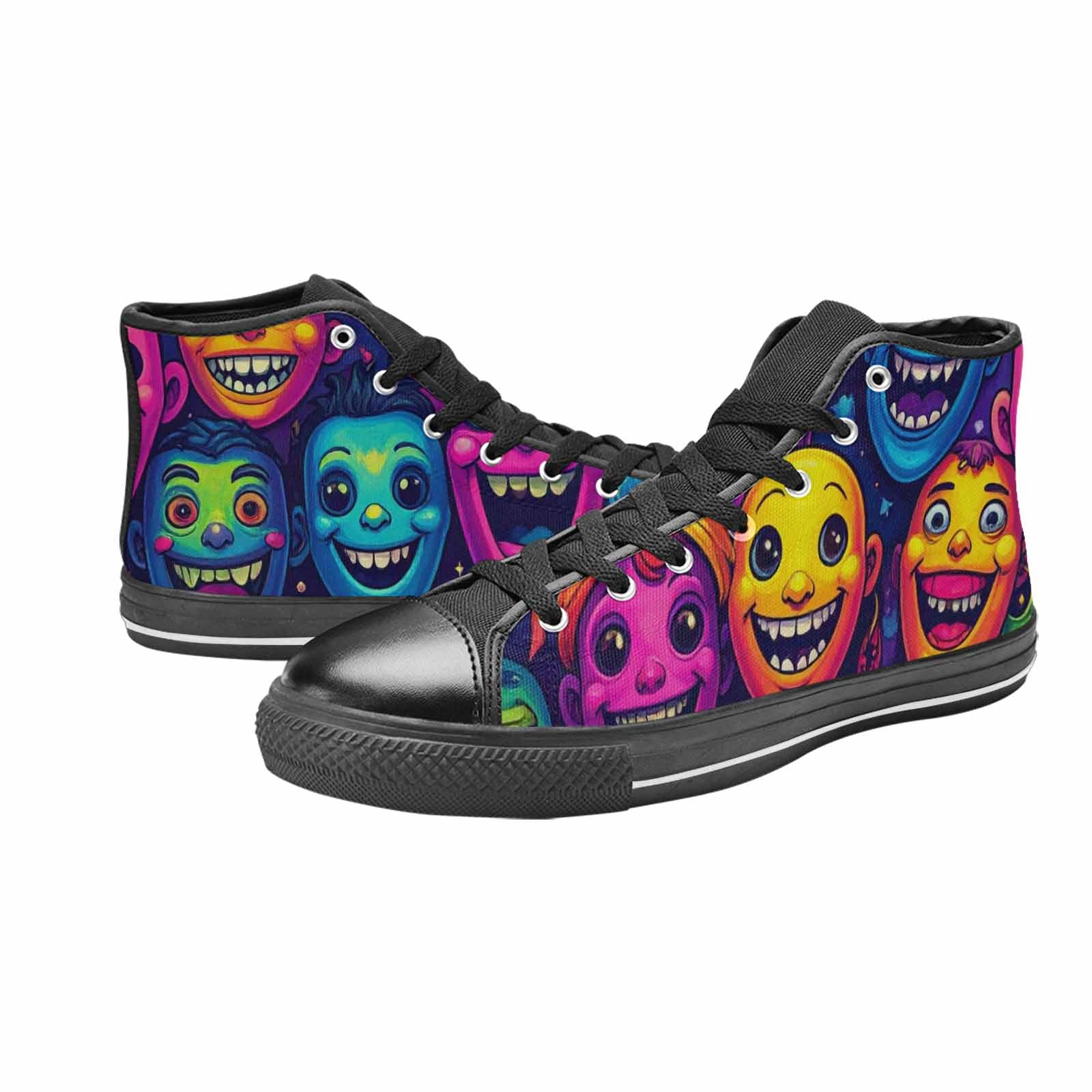 MEN'S Funny Looking Cartoon High Top Canvas Aesthetic Shoes