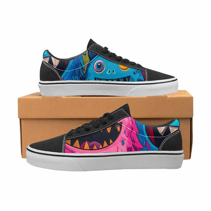WOMEN'S Goofy Cartoon Monster Canvas Lace-Up Surreal Sneakers