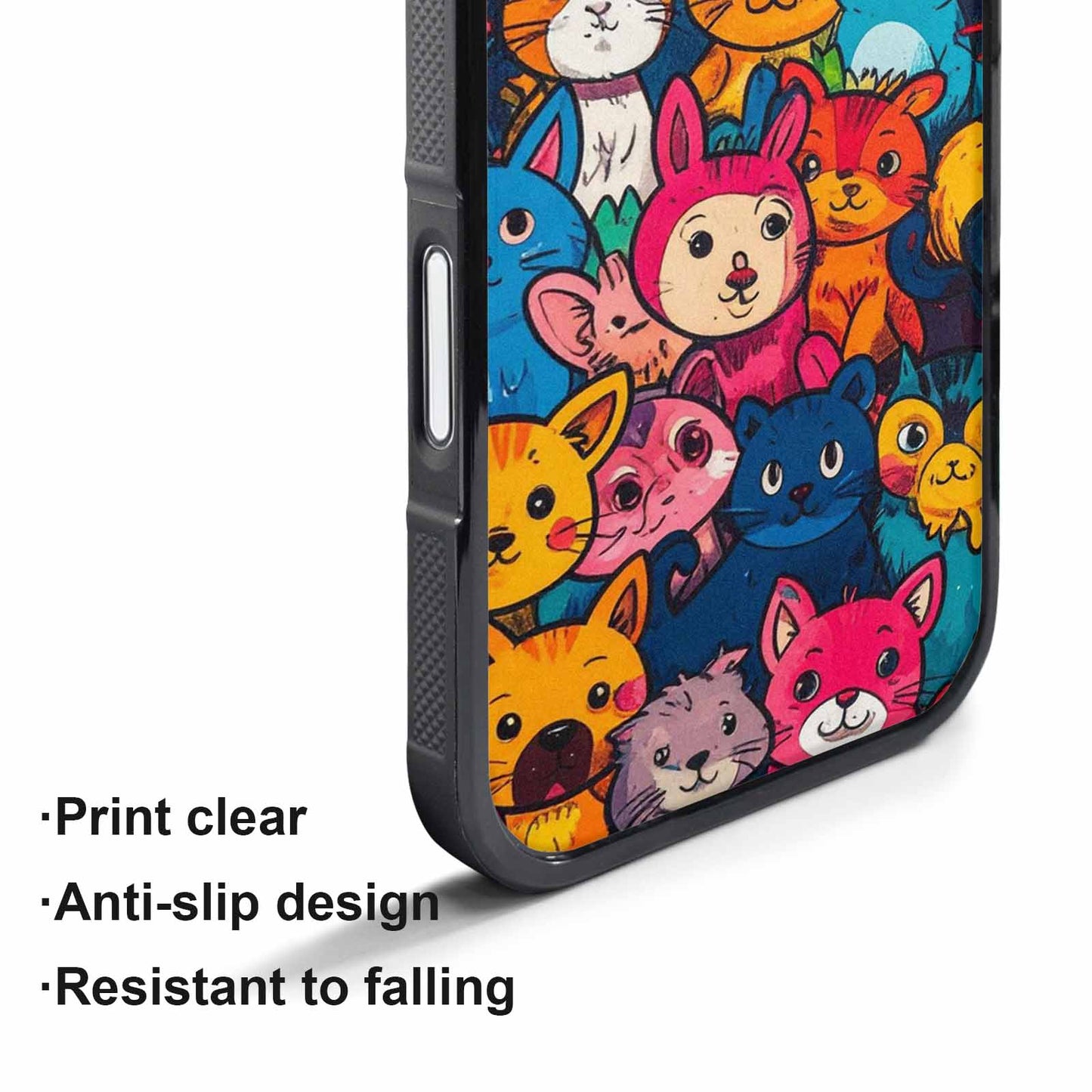 iPhone 17 Pro Max Case — Seamless Tileable Pattern Of Cartoon Cute, Custom Made Phone Cover