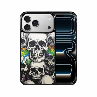 iPhone 17 Pro Max Case — Rainbow From Skull\'s Mouth Gothic Skulls, Unique Phone Case Design