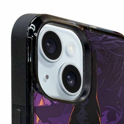 iPhone 15 Plus Case — Scary Horror Halloween Art Print Edge, Unique Phone Case Design