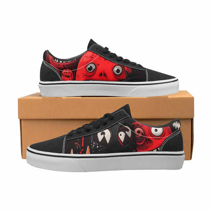 WOMEN'S Monsters (general) Lace-Up Canvas Neon Fantasy Custom Shoes
