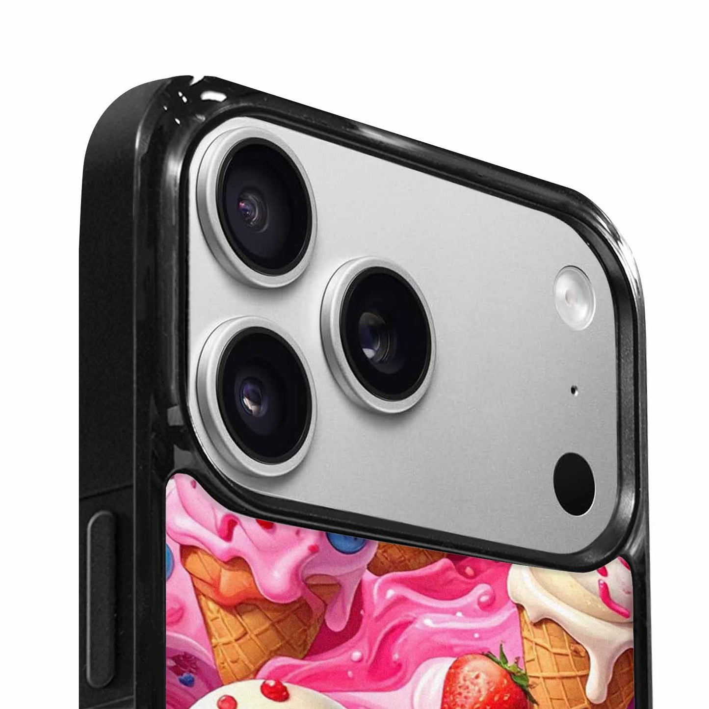 iPhone 17 Pro Max Case — Melted Strawberry Ice Original Art, Personalized Phone Case