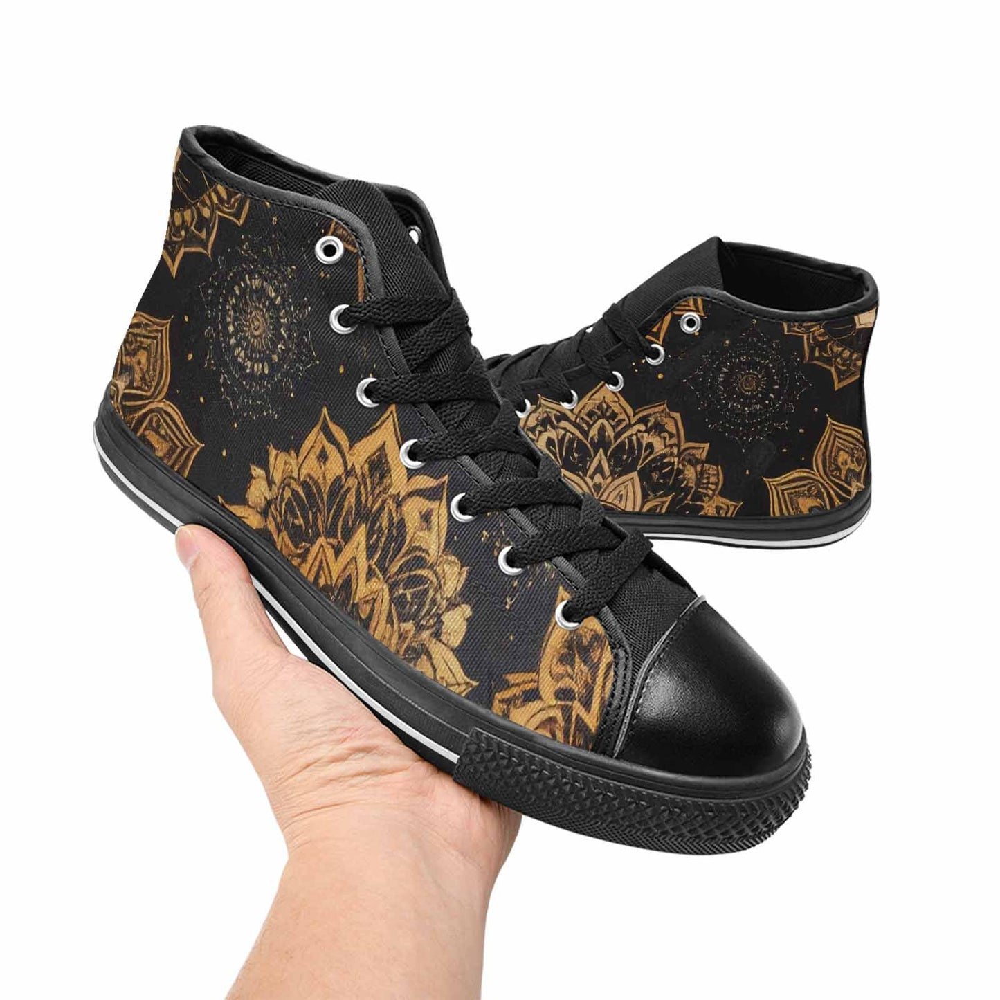 MEN'S Mandala High Top Canvas Vivid Sneakers