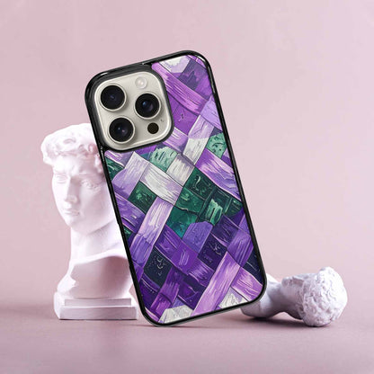 iPhone 16 Pro Case — Genderqueer Flag Color Theme Small Rainbow, Original Design Phone Case