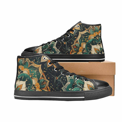 MEN'S Mandala High Top Canvas Grunge Custom Shoes