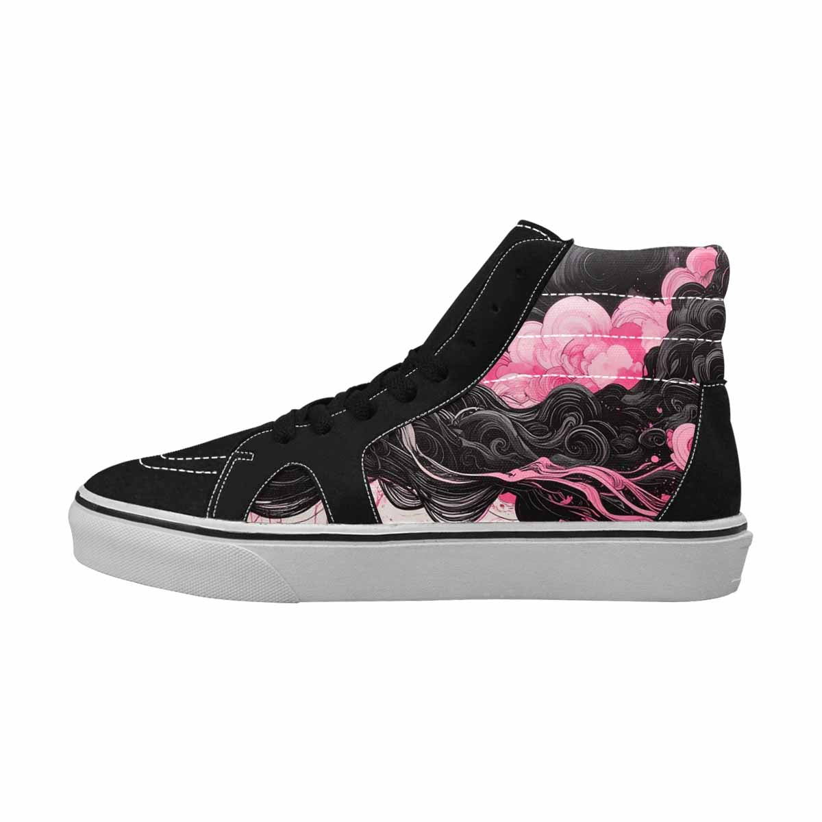 MEN'S Van Gogh Swirl High Top Canvas Kaleidoscope Custom Sneakers