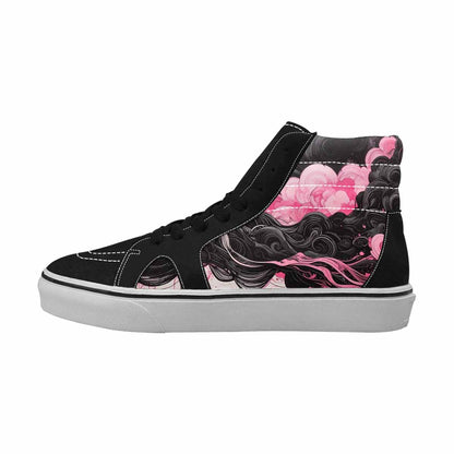 MEN'S Van Gogh Swirl High Top Canvas Kaleidoscope Custom Sneakers