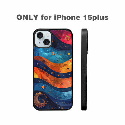 iPhone 15 Plus Case — Steampunk Galaxy, Custom Designed Case Cover