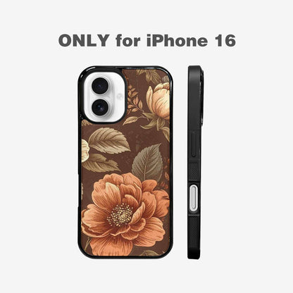 iPhone 16 Case — Vintage Botanical Art Pattern, Original Design Phone Case