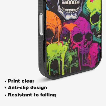 iPhone 16 Case — Vibrant Camo 1000\'s Of Skeletons Neon, Original Design Phone Case