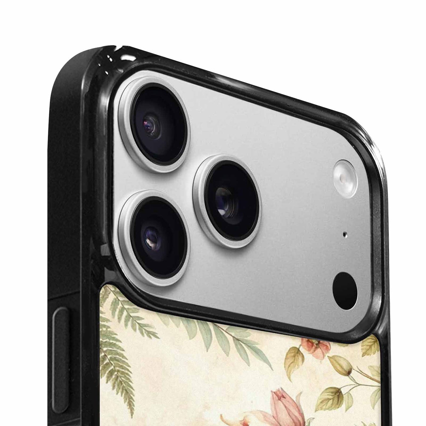 iPhone 17 Pro Max Case — Vintage Botanical Art Pattern Floral, Custom Print Case Cover