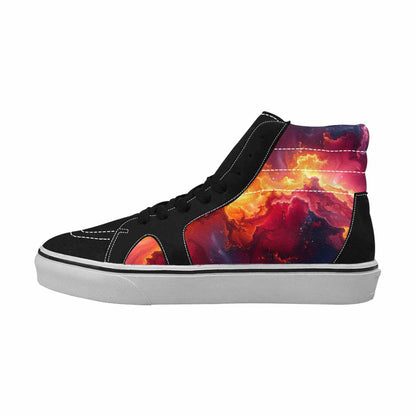 MEN'S Galaxy Art - High Top Canvas Wallpaper Art Shoes
