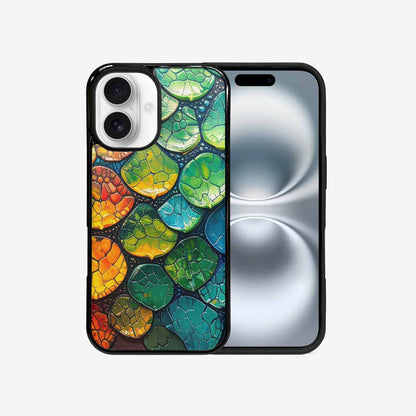 iPhone 16 Case — Reptile Scale Full Color Vibrant Reptile, Unique Phone Case Design