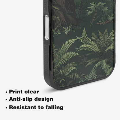 iPhone 16 Case — Seamless Pattern Ancient Redwood Forest Giant, Custom Art Phone Cover