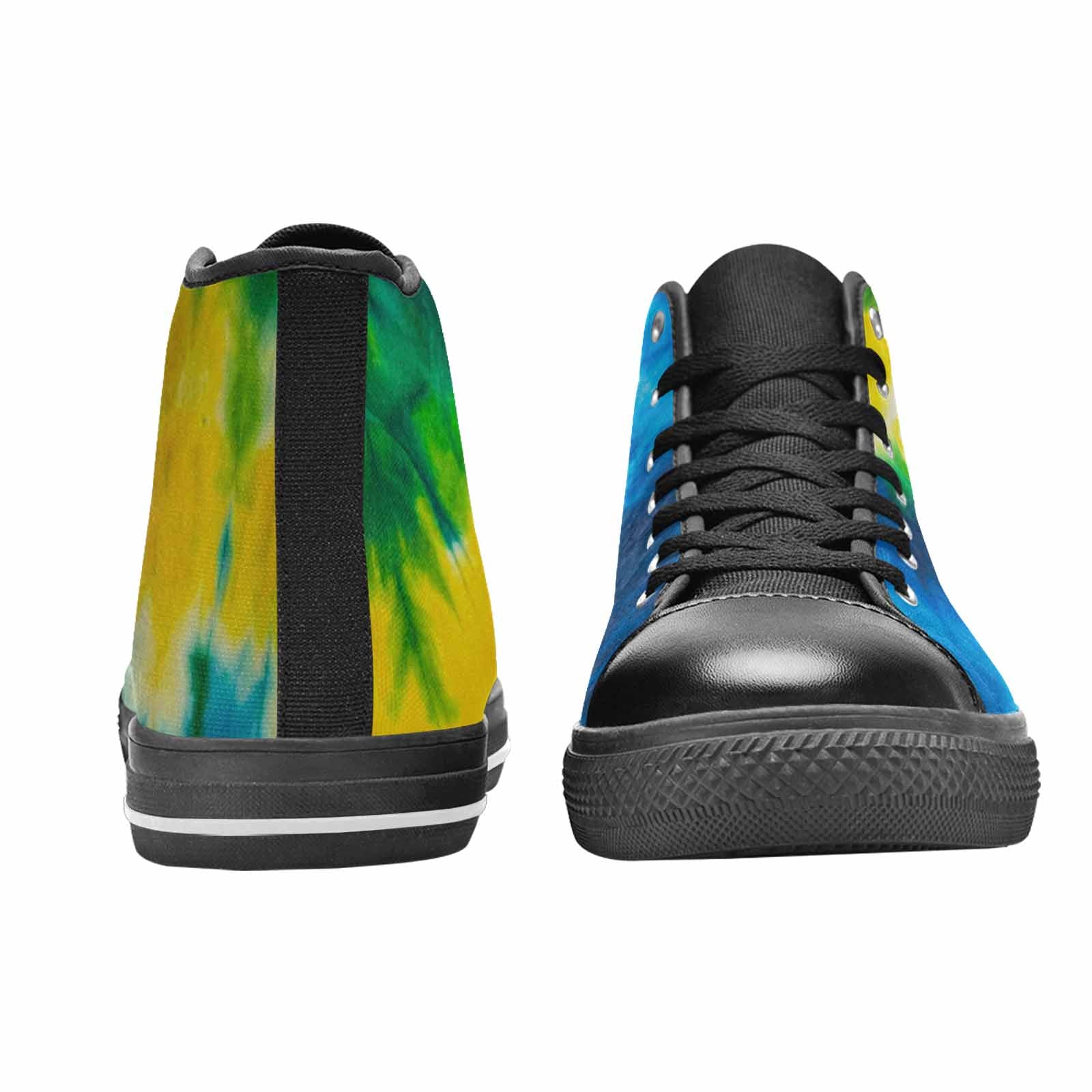 MEN'S Tie Dye Classic High Top Canvas Vibrant Chaos Shoes