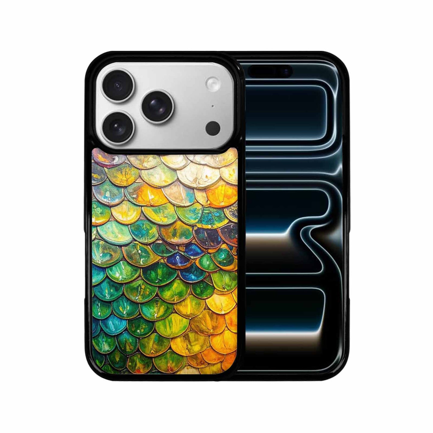 iPhone 17 Pro Case — Reptile Scale Full Color Vibrant Original, Custom Print Case Cover