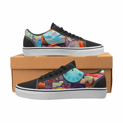 WOMEN'S Surreal Dream Fragment Lace-Up Canvas Neon Fantasy Custom Shoes