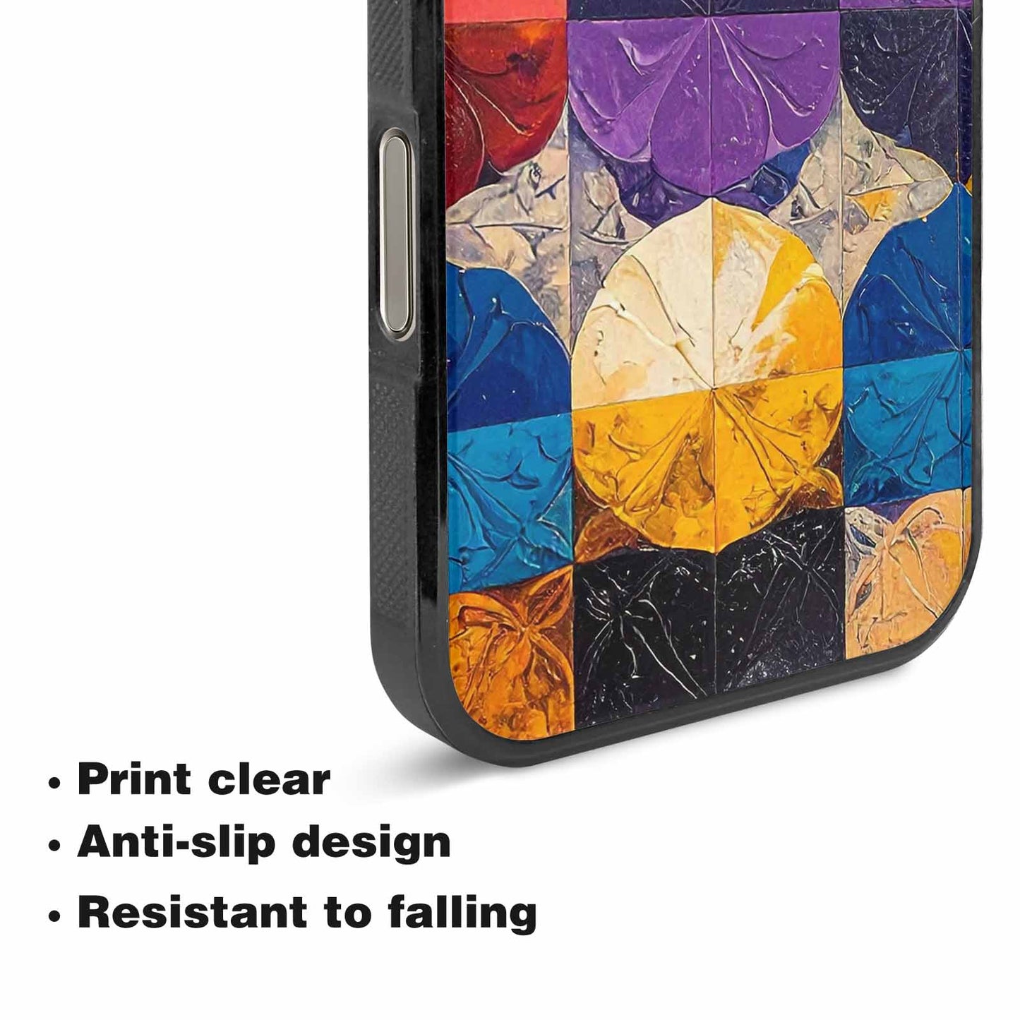 iPhone 16 Pro Max Case — Nonbinary Flag Color Theme Small Rainbow, Custom Phone Case