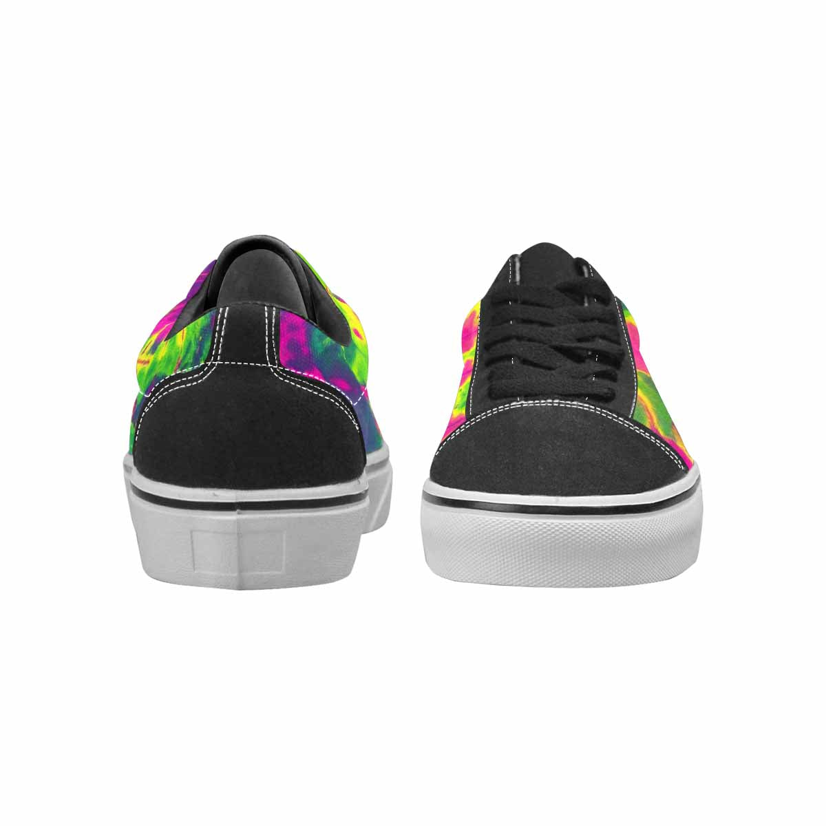 WOMEN'S Tie Dye - Canvas Lace-Up Surreal Custom Shoes