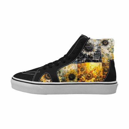 WOMEN'S Blend Melt Them High Top Canvas Grunge Custom Sneakers