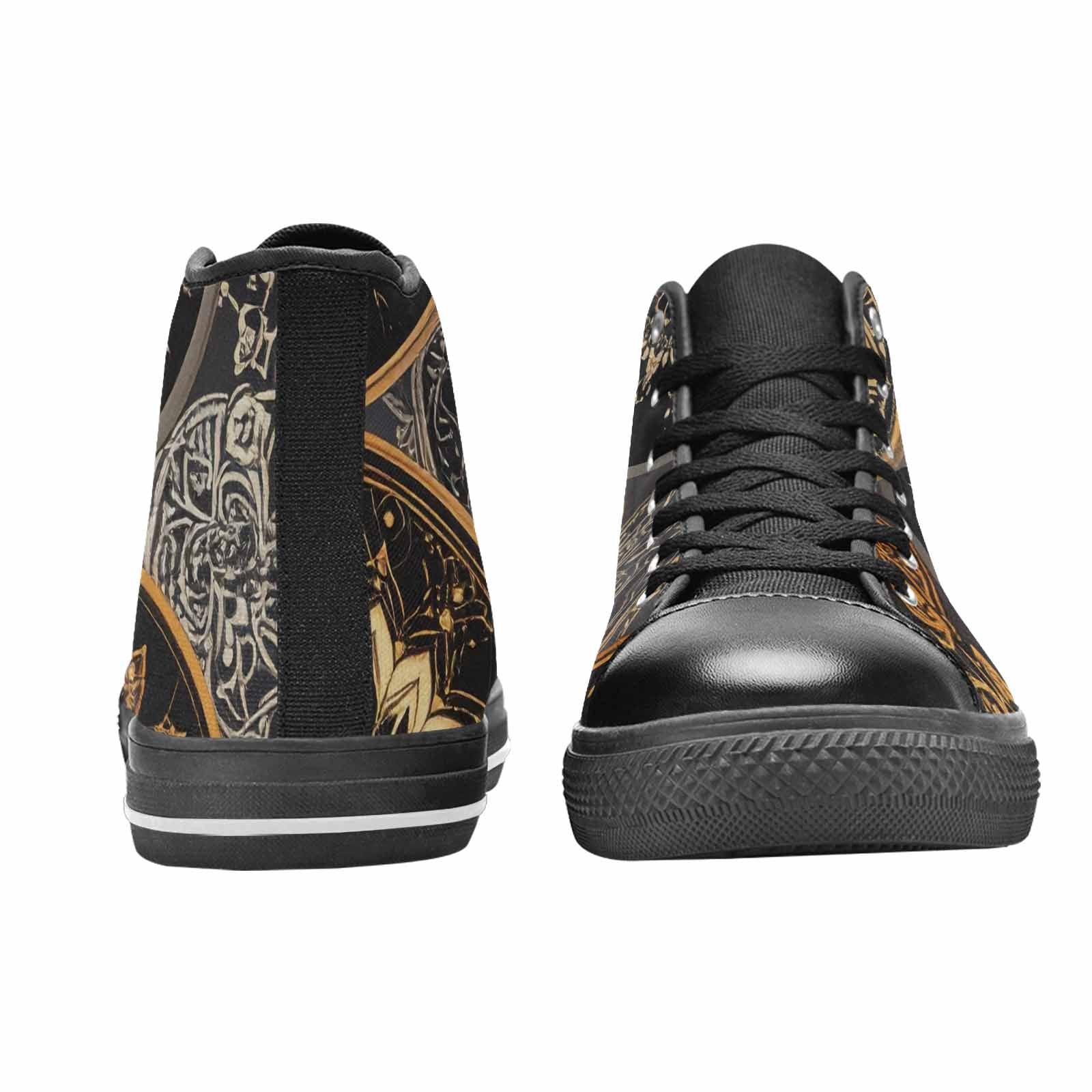 WOMEN'S Mandala High Top Canvas Grunge Custom Shoes