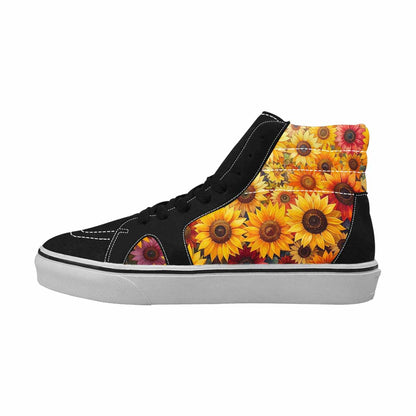 MEN'S Sunflower Burst High Top Canvas Aesthetic Shoes