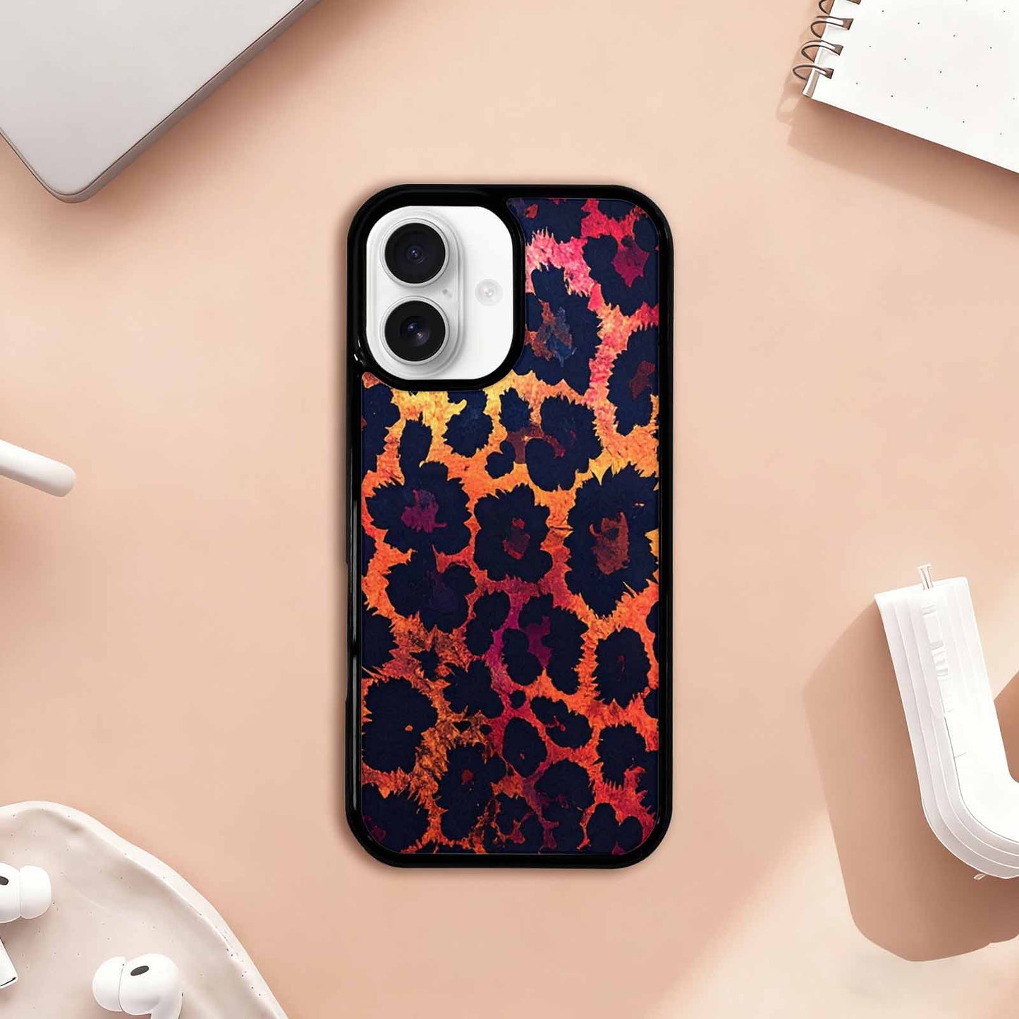 iPhone 17 Case — Leopard Print Dark Seamless Animal Print, Custom Made Phone Cover