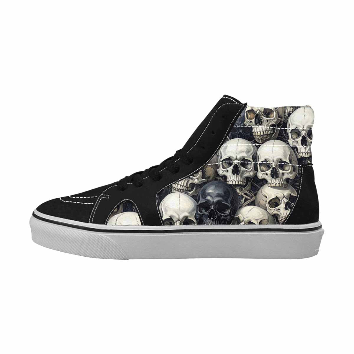 MEN'S Skulls - Classic High Top Canvas Vivid Custom Sneakers