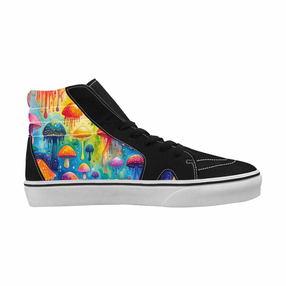 WOMEN'S Mushrooms High Top Canvas Artist-designed Aesthetic Limited Edition Sneakers