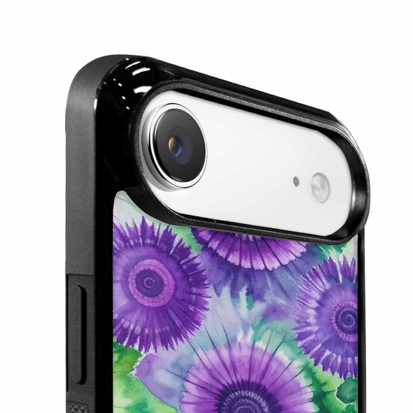 iPhone 17 Air Case — Tie Dye Purple Green Blended Tie, Original Design Phone Case