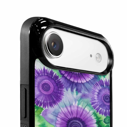 iPhone 17 Air Case — Tie Dye Purple Green Blended Tie, Original Design Phone Case