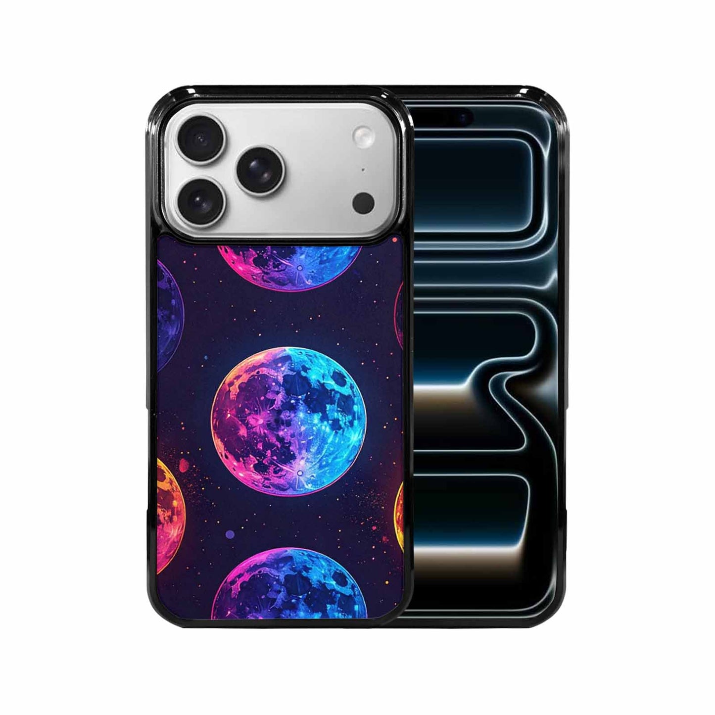 iPhone 17 Pro Max Case — Neon Winter Moon Cartoon Cute, Customized Protective Case