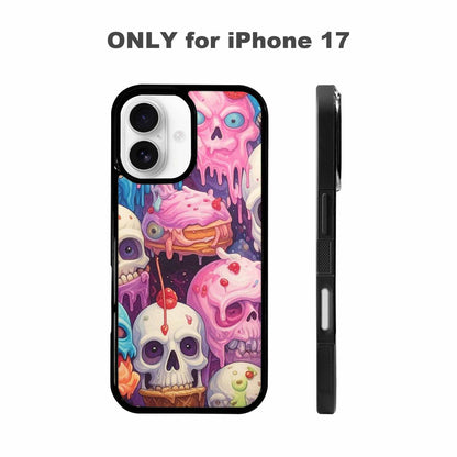 iPhone 17 Case — Ice Cream Monsters Skullsmelti Gothic Skulls, Custom Made Phone Cover