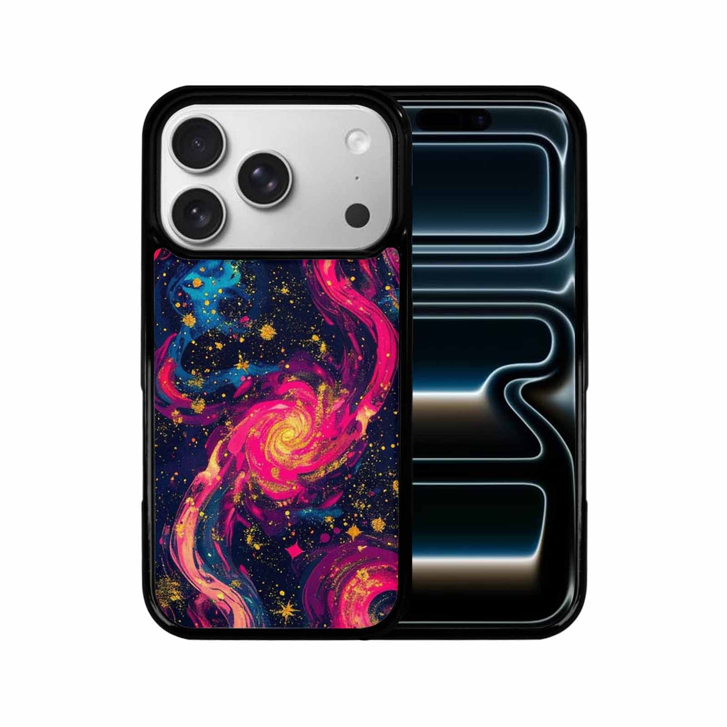 iPhone 17 Pro Case — Leopard Print Galaxy Seamless Pattern Animal, Custom Designed Case Cover