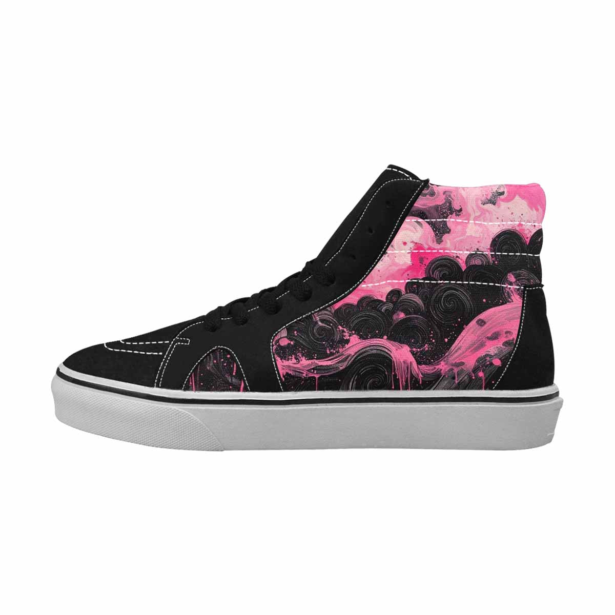 MEN'S Van Gogh Swirl High Top Canvas Aesthetic Custom Shoes