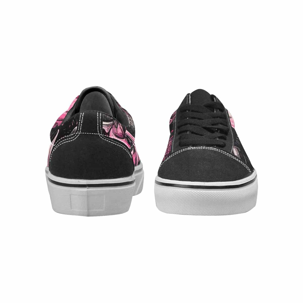WOMEN'S Ice Cream Motif Lace-Up Canvas Kaleidoscope Custom Sneakers