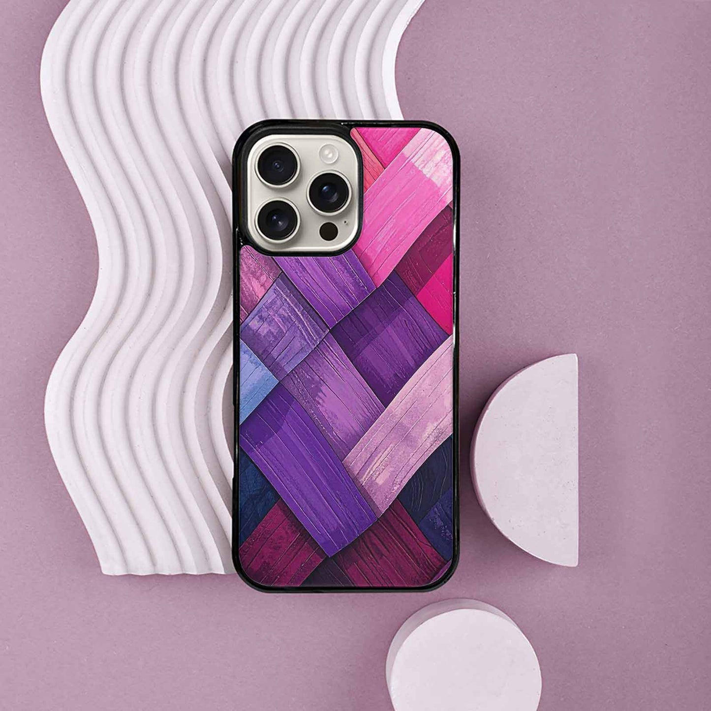 iPhone 16 Pro Max Case — Genderfluid Flag Color Theme Small Rainbow, Personalized Phone Case