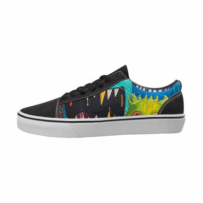 WOMEN'S Monsters Canvas Bold Print Cottagecore Limited Edition Sneakers
