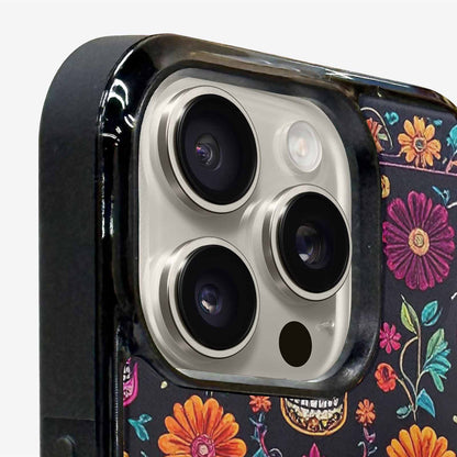 iPhone 16 Pro Case — Colorful Dia De Los Muertos Sugar, Original Design Phone Case