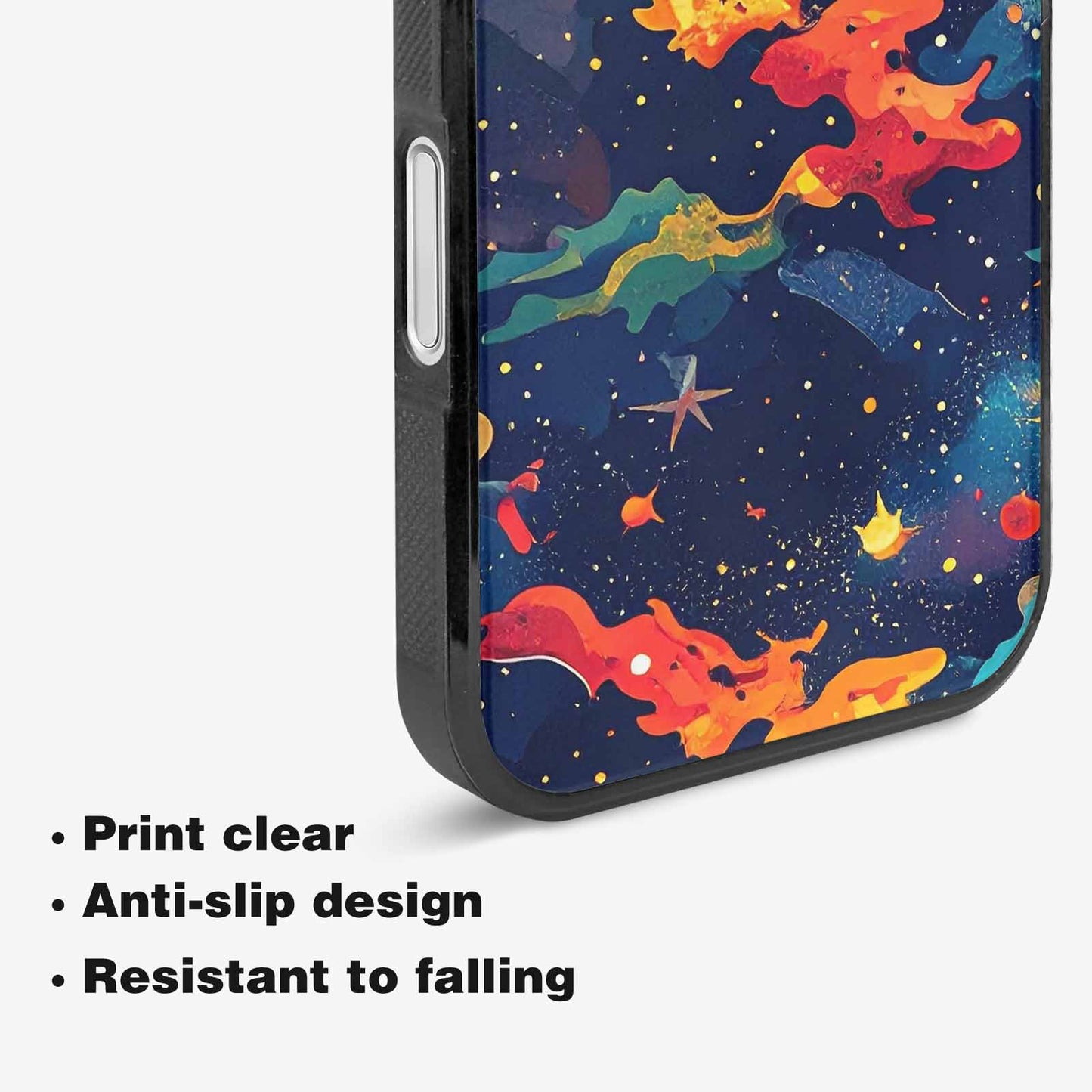 iPhone 16 Plus Case — Cosmic Camo Harmony, Customized Protective Case