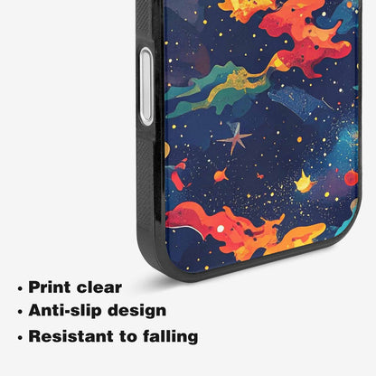 iPhone 16 Plus Case — Cosmic Camo Harmony, Customized Protective Case