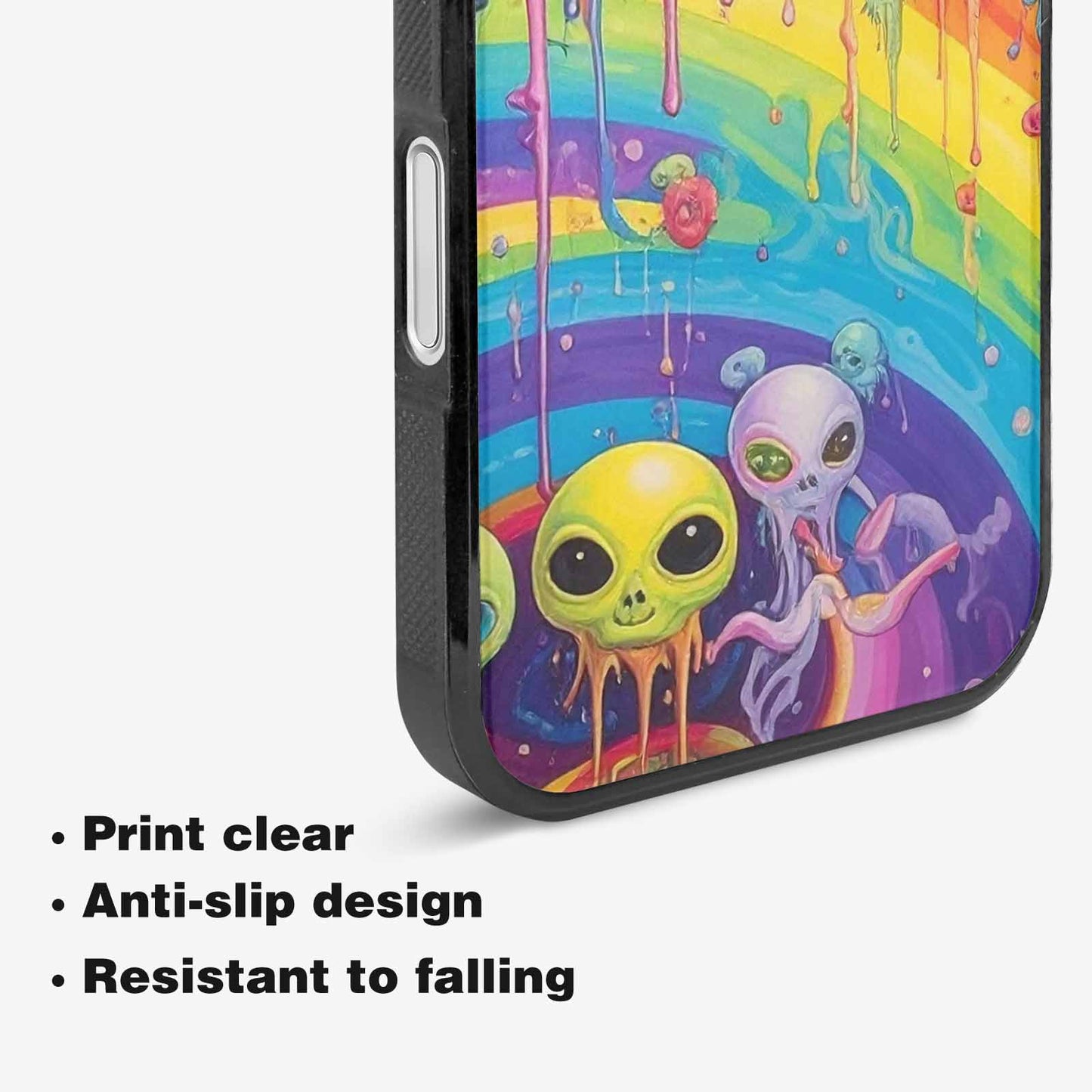 iPhone 16 Plus Case — Aliens Tie Dyemelting Aliens P, Custom Phone Case