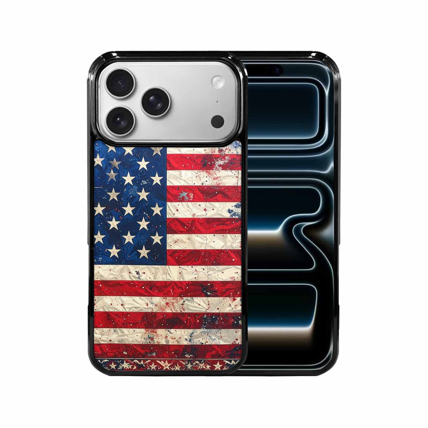 iPhone 17 Pro Max Case — American Flag Stars And Galaxy Space, Unique Phone Case Design